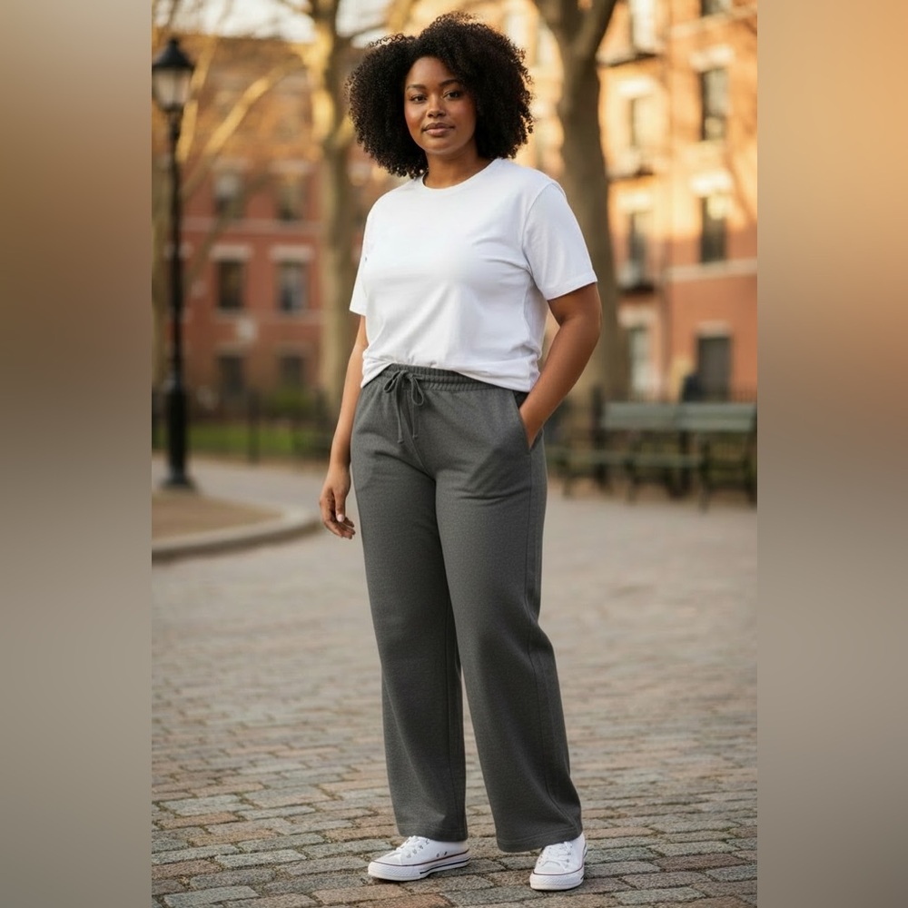 Athleta Women’s Wide Leg‎ Lounge Pants Gray XL